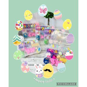 Easter themed play dough busy box for kids Easter basket filler Easter fun